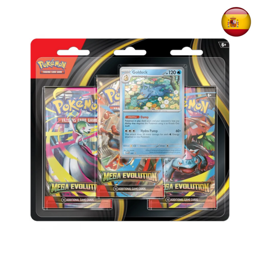 Pokémon TCG - Megaevolución 3-pack blister (Español)