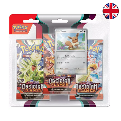 Pokémon TCG - Obsidian Flames 3-pack blister (Inglés)