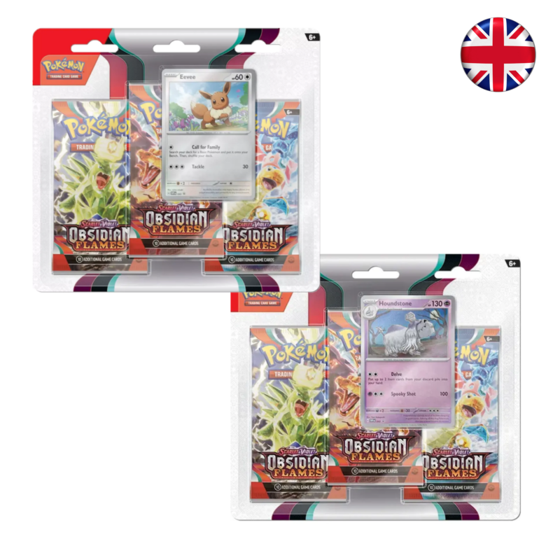 Pokémon TCG - Obsidian Flames 3-pack blister (Inglés)