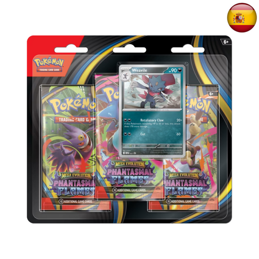 Pokémon TCG - Fuegos Fantasmales 3-pack blister (Español)