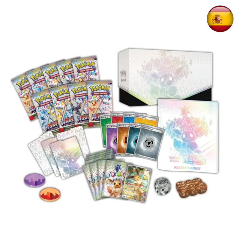 Pokémon TCG - Caja de entrenador Élite de Evoluciones Prismáticas (Español)