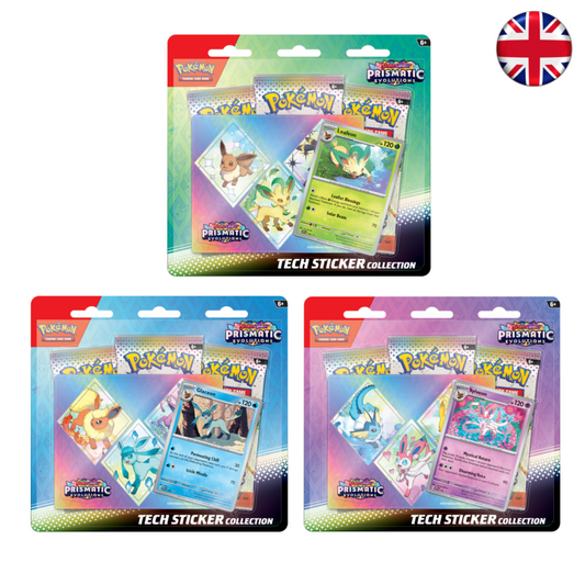 Pokémon TCG - Prismatic Evolutions Tech Sticker Collection (Inglés)