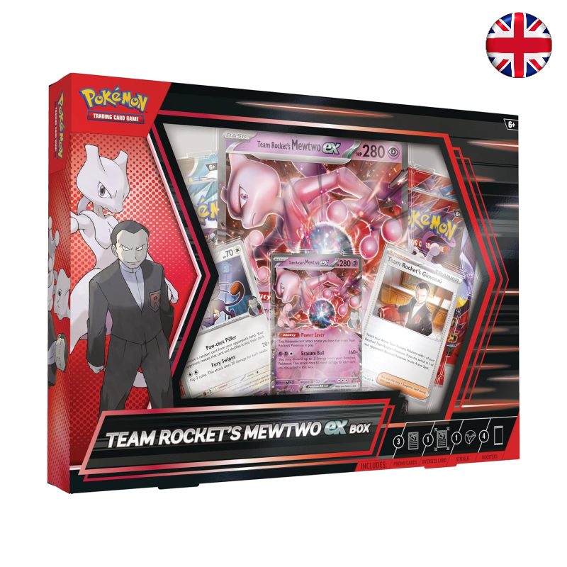 Pokémon TCG - Team Rocket’s Mewtwo ex Box (Inglés) 