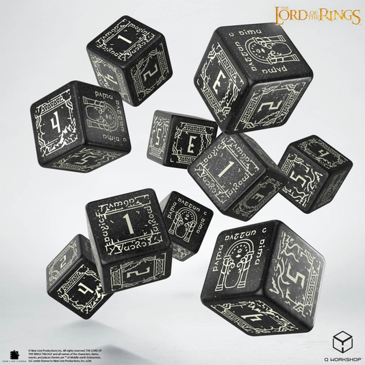 The Lord of the Rings: Moria 10xD6 Glow in the dark Dice Set