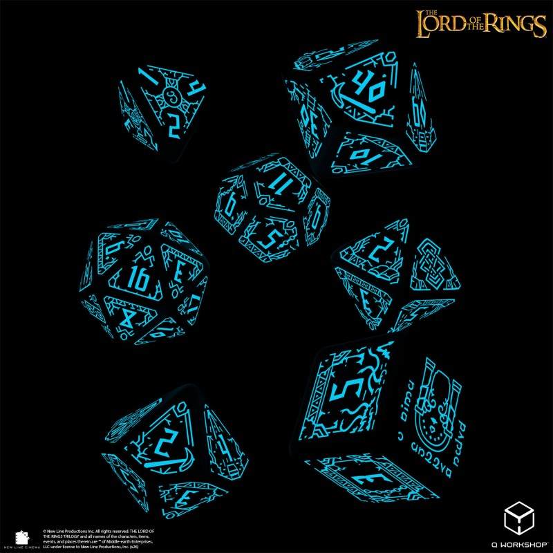 The Lord of the Rings: Moria - Glow in the dark Dice Set