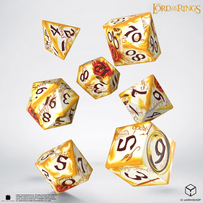 The Lord of the Rings: Ring-bearers – Full Art Dice® Set - Whitefire Radiance