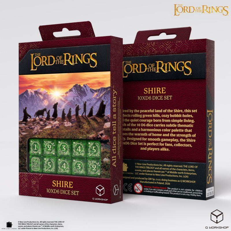 The Lord of the Rings: Shire 10xD6 Dice Set