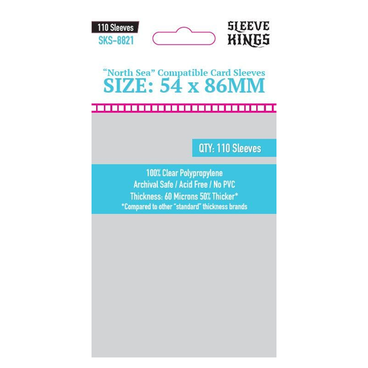 Sleeve Kings - "North Sea" Compatible Sleeves (54x86mm)