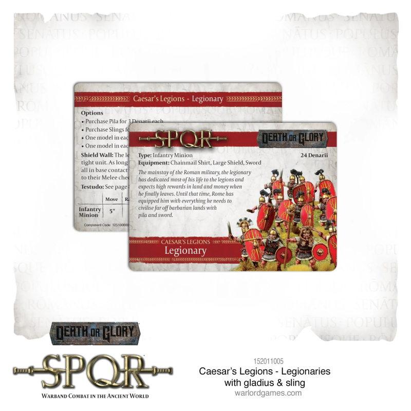 SPQR: Caesar's Legions - Legionaries with gladius & sling