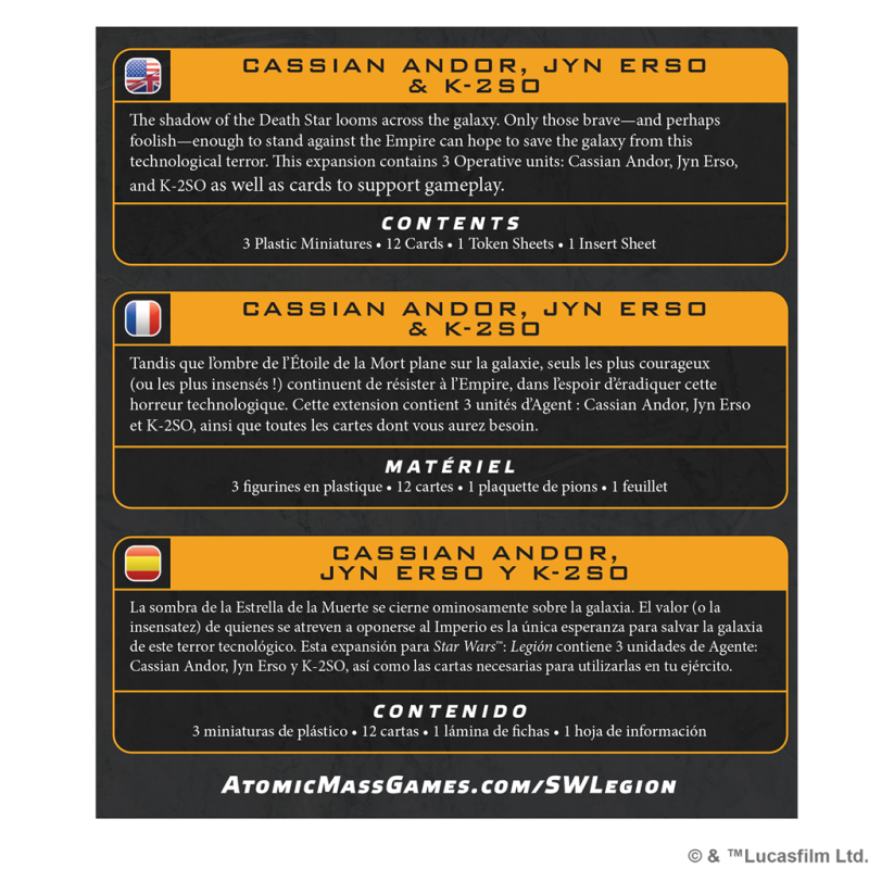[PREPEDIDO] Cassian Andor, Jyn Erso & K-2SO