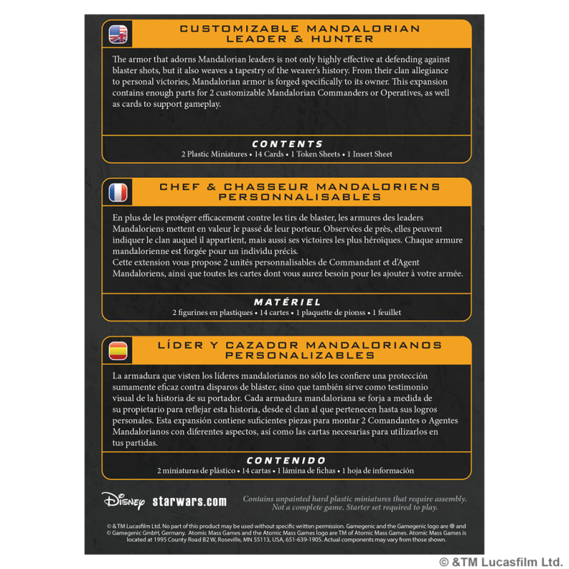 [PREPEDIDO] Customizable Mandalorian Leader & Hunter