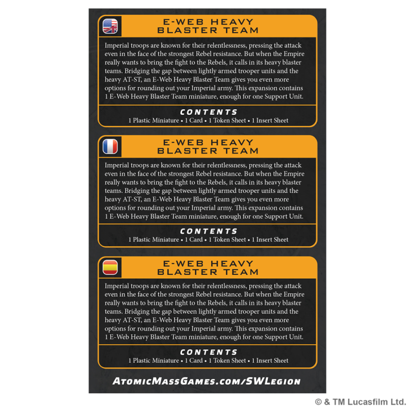 [PREPEDIDO] E-Web Heavy Blaster Team