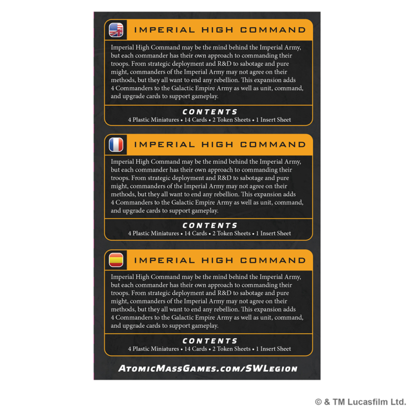 [PREPEDIDO] Imperial High Command