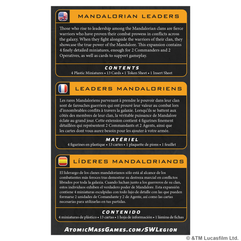 [PREPEDIDO] Mandalorian Leaders