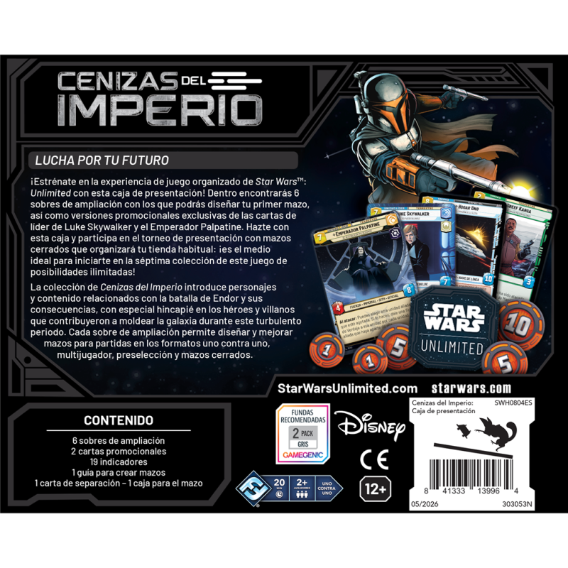 Star Wars Unlimited - Cenizas del Imperio - Caja de presentación (Español)