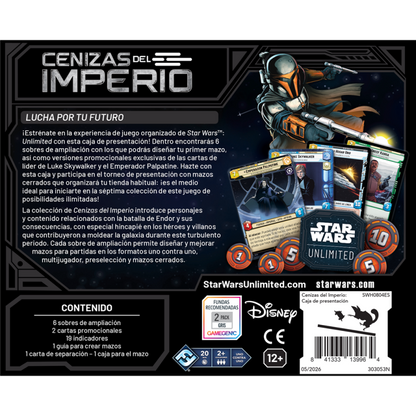 Star Wars Unlimited - Cenizas del Imperio - Caja de presentación (Español)