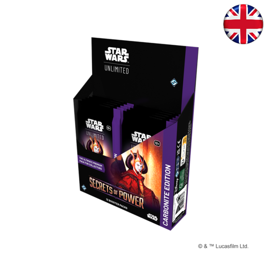 [PREPEDIDO] Star Wars Unlimited - Secretos del Poder - Caja de sobres Carbonite (Inglés)