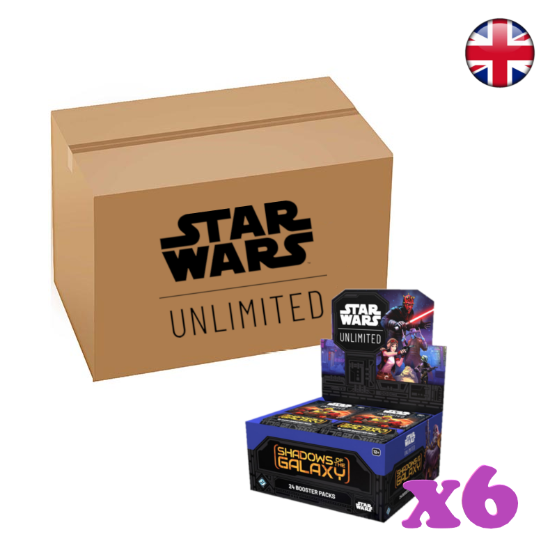 Star Wars Unlimited - Sombras de la galaxia - Case completa (Inglés) (6 cajas de sobres)