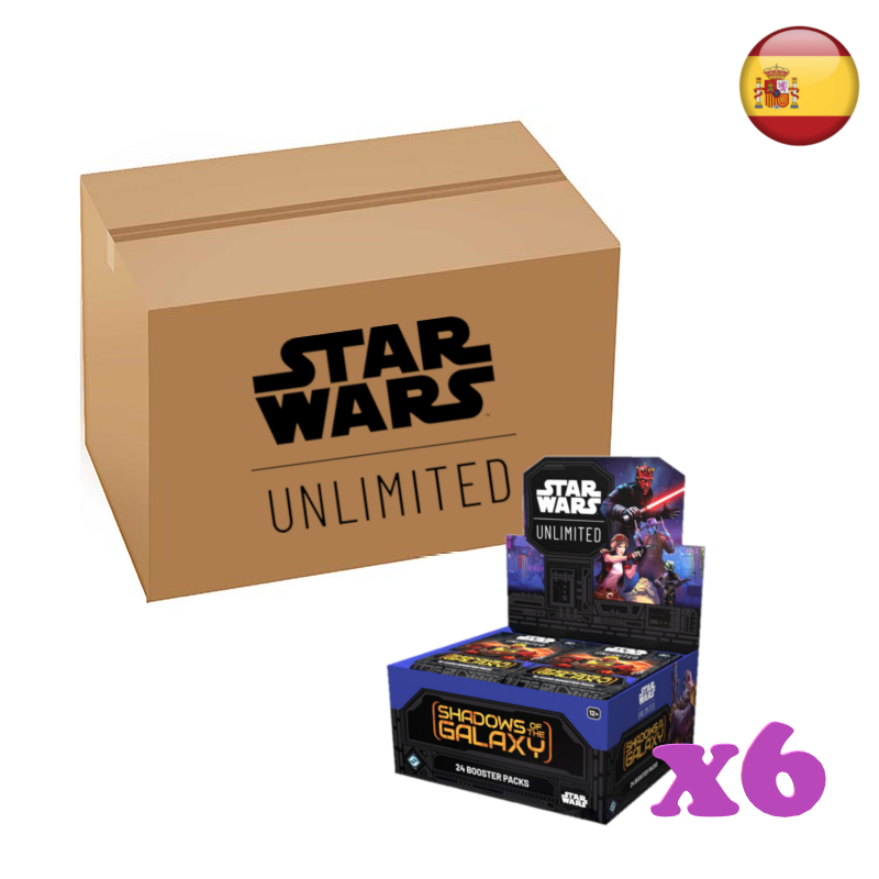 Star Wars Unlimited - Sombras de la galaxia - Case completa (Español) (6 cajas de sobres)