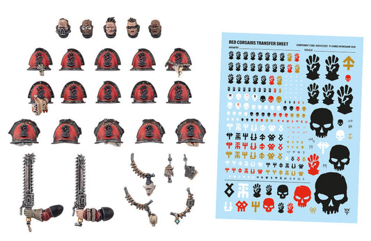 Chaos Space Marines: Red Corsairs Upgrades And Transfers Mejoras Y Calcomanías De Corsarios Rojos