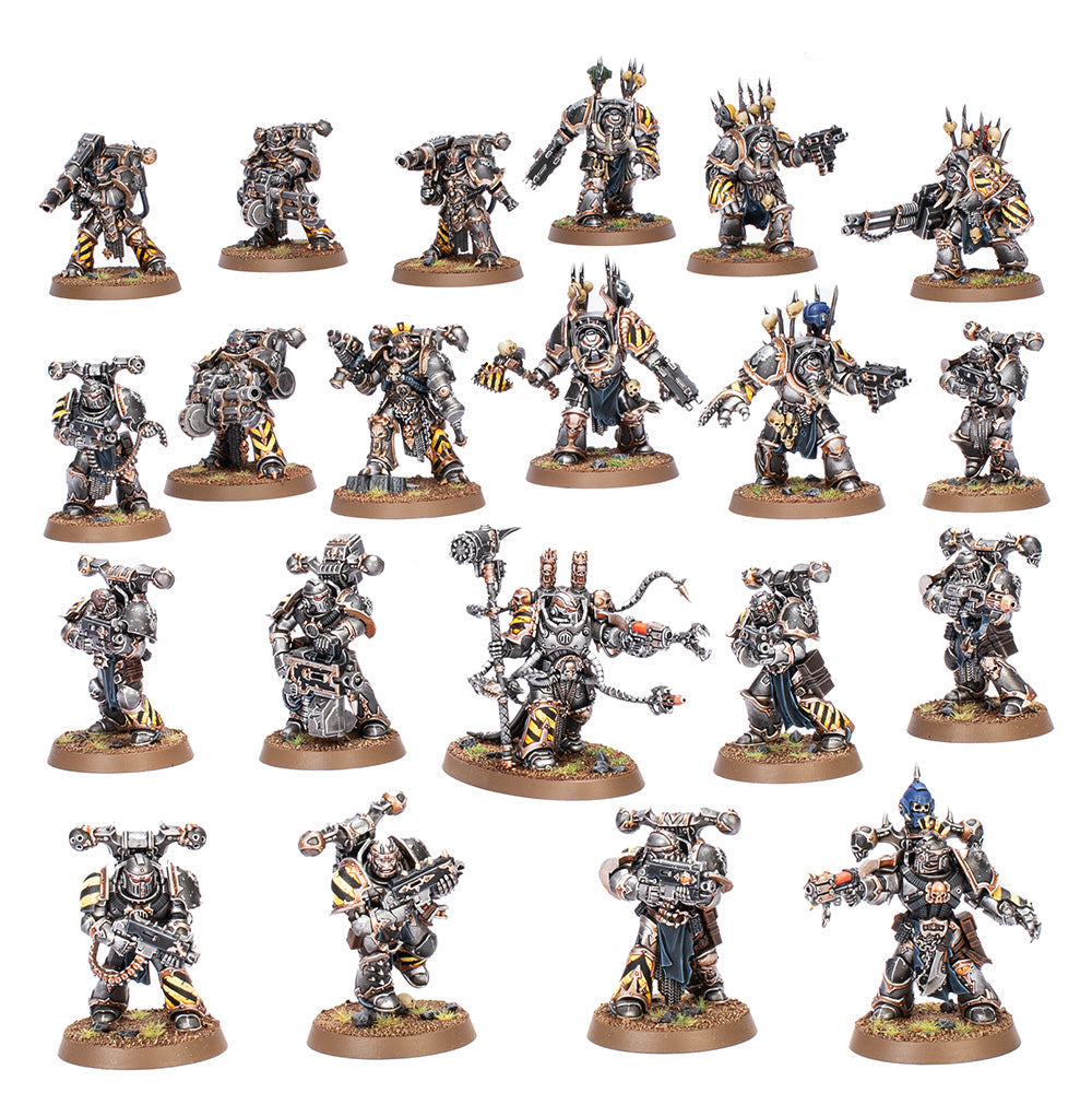 Chaos Space Marines: Combat Patrol - Iron Warriors Guerreros de Hierro Patrulla de Combate, Marines Espaciales del Caos