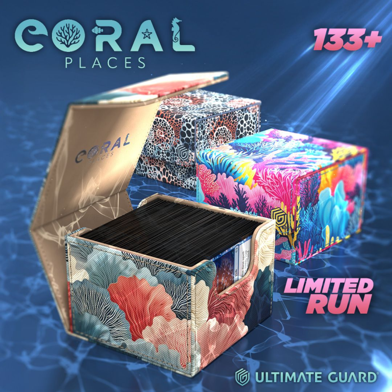 Ultimate Guard - Caja de mazo Sidewinder 133+ 2025 Exclusive "Coral Places"