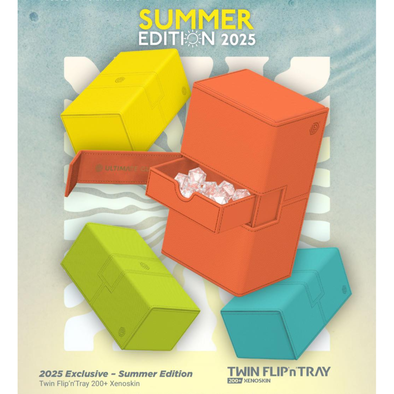 Ultimate Guard - Caja de mazo Twin Flip'n'Tray 200+ Xenoskin - "Summer Edition 2025"