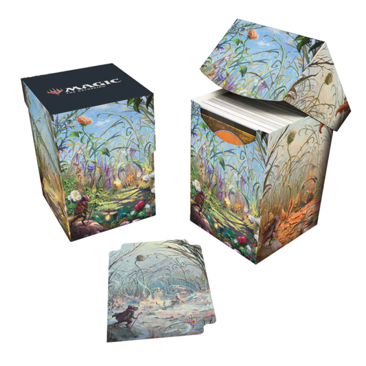 UP 100+ Deck Box - MTG Bloomburrow - Season Lands: Plains