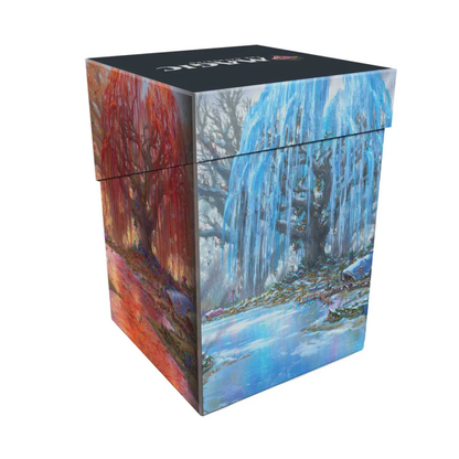 UP 100+ Deck Box - MTG Bloomburrow - Season Lands: Three Tree City