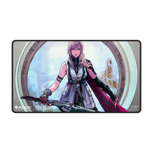 UP Black Stitched Playmat - Magic: The Gathering "Final Fantasy" - Lightning, Army of One