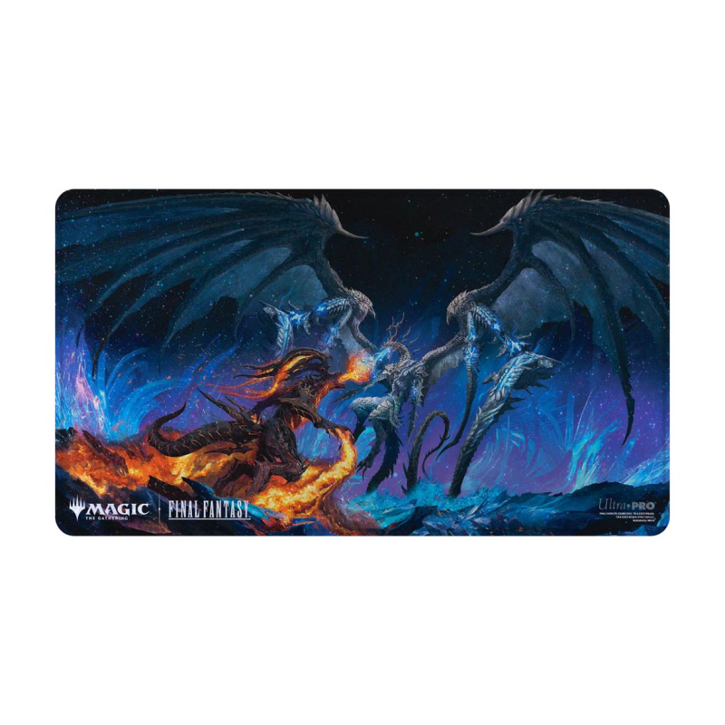 UP Holofoil Playmat - Magic: The Gathering "Final Fantasy" - Bahamut and Ifrit