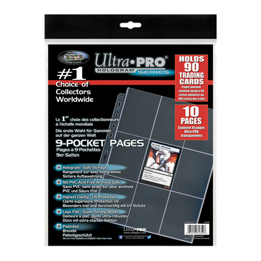 Ultra Pro - 9-Pocket Pages pack (10 hojas)