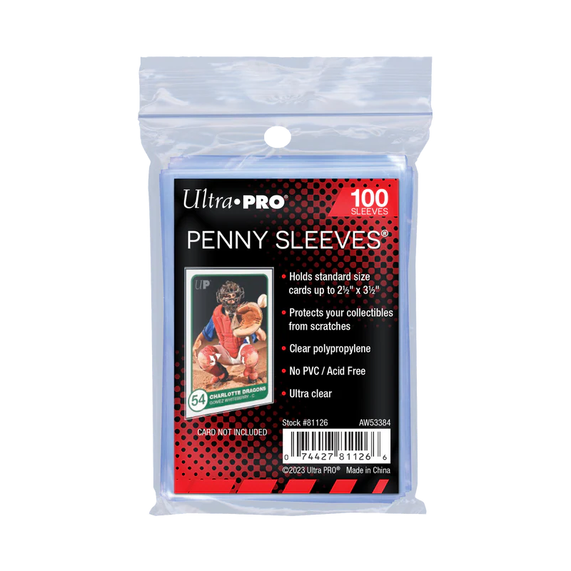 UP - Standard Sleeves - Penny Sleeves (100 Sleeves)