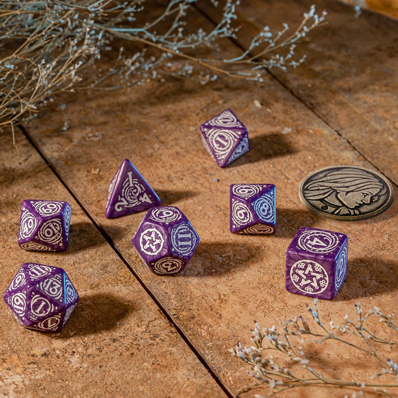 The Witcher Dice Set. Yennefer - Lilac and Gooseberries