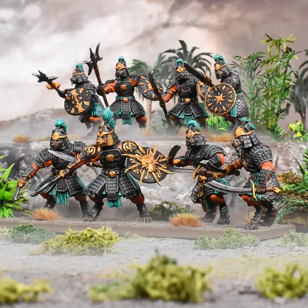 Xirkaali Warrior Regiment Kings Of War, Mantic Games