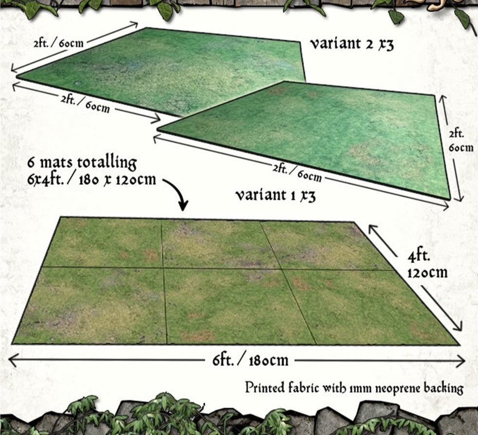 Grassy Fields 6x4 Gaming Table