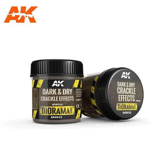 Dark & Dry Crackle Effects - 100ml (Acrylic)