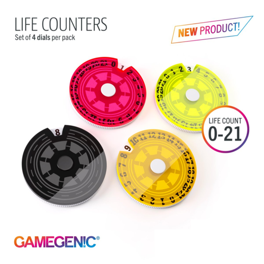 Gamegenic - Life Counters Set of 4 Single Dials