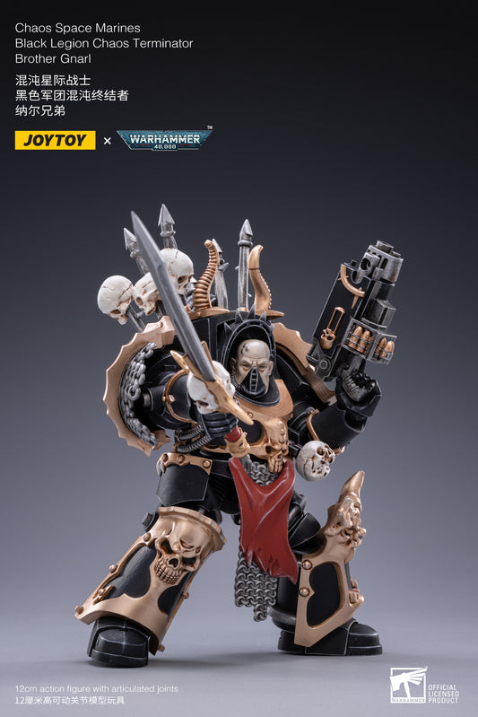 BROTHER GNARL TERMINATOR CHAOS SPACE MARINE FIGURA 12 CM 1/18 WARHAMMER 40K JT2122