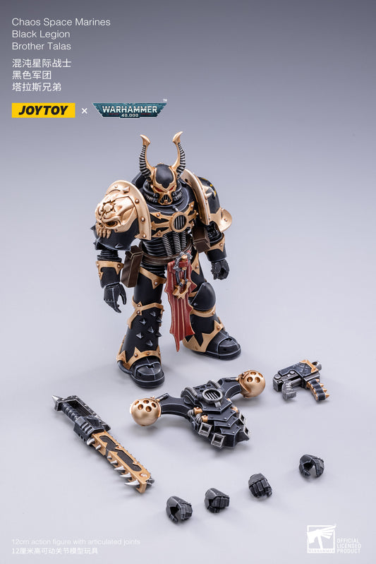 BROTHER TALAS CHAOS SPACE MARINE FIGURA 12 CM 1/18 WARHAMMER 40K JT2146