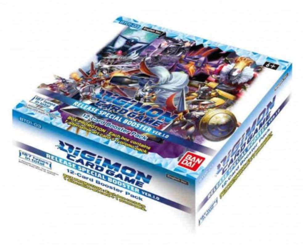 Digimon Card Game - Release Special Booster Display Ver.1.0 BT01-03 (24 Packs) - Inglés