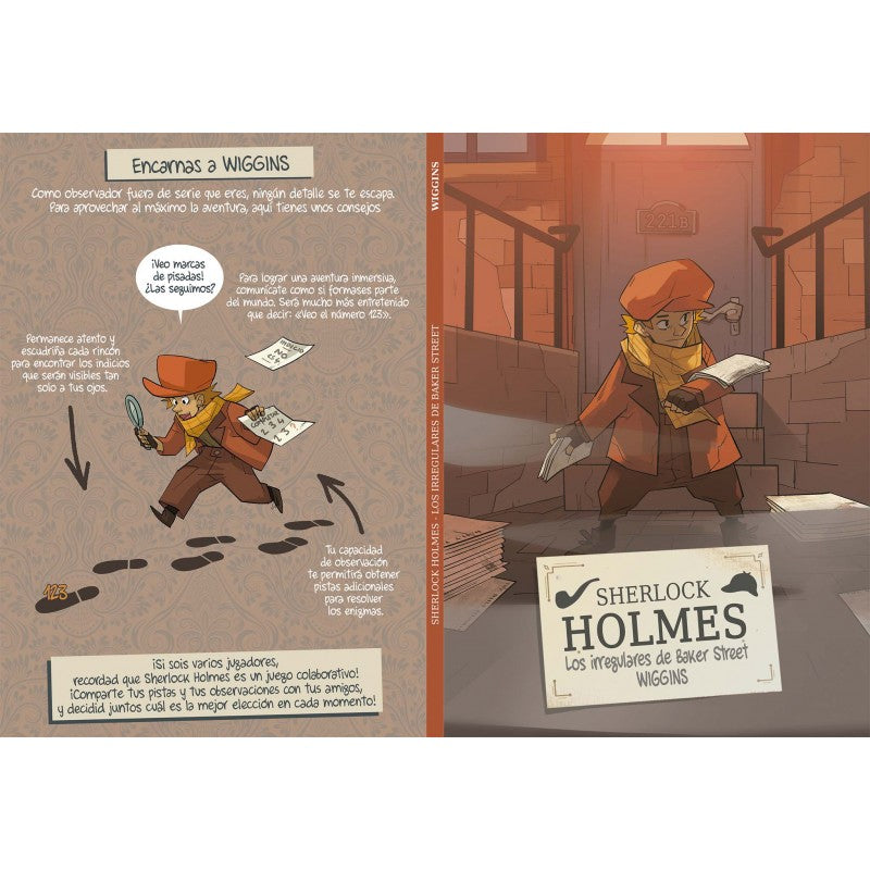 Libro Juego Cooperativo - Sherlock Holmes: Los Irregulares de Baker Street