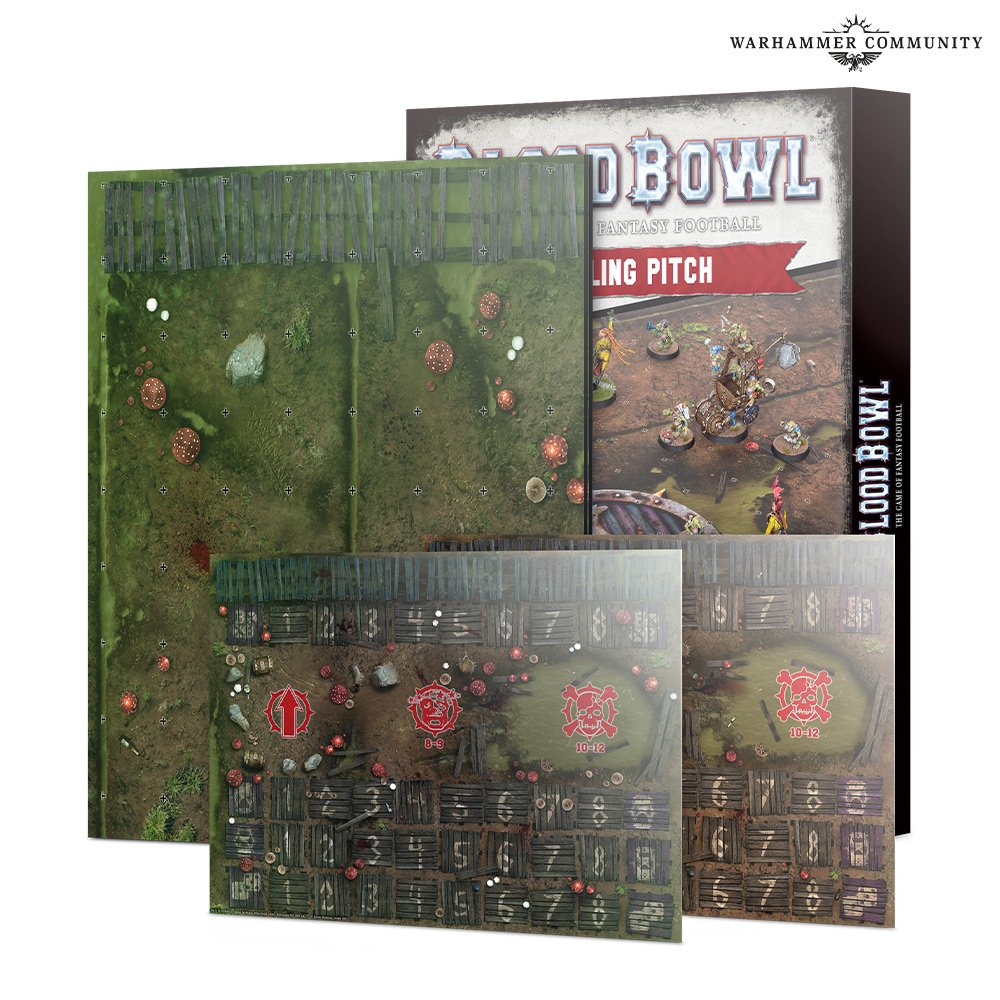 Blood Bowl Double-sided Snotling Pitch and Dugout Set (Inglés)
