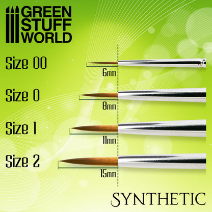 Green Series Set Pinceles Sinteticos