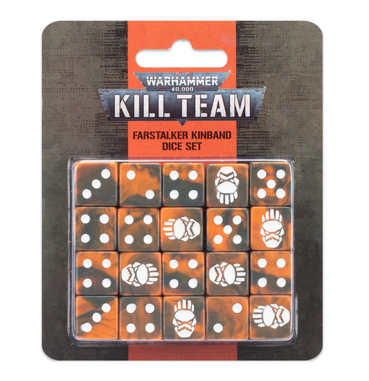 Kill Team: Juego de dados de Bandaestirpe Acechante / Farstalker Kinban dice set