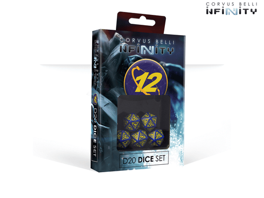 O-12 D20 dice set