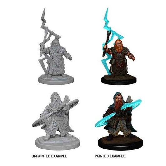Pathfinder Deep Cuts Unpainted Miniatures - Dwarf Male Sorcerer