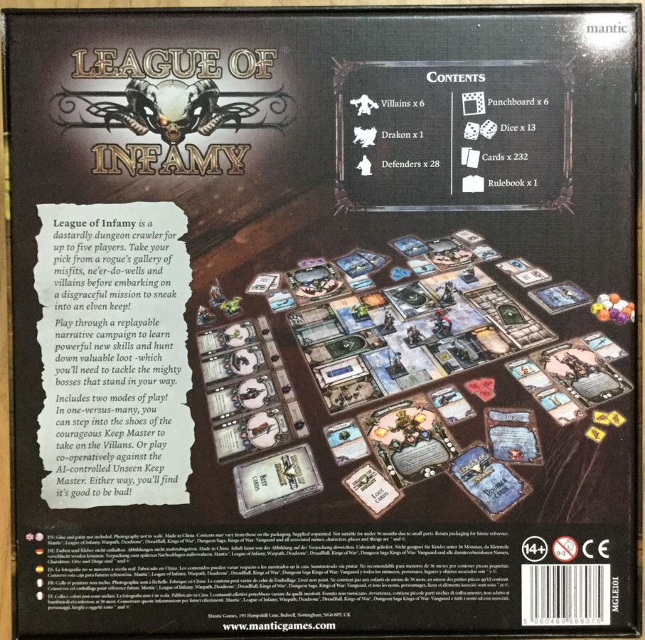 League of Infamy - Master of Shadows KS Pledge
