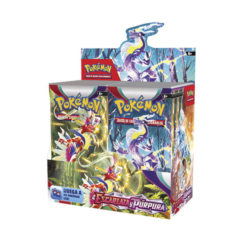 Pokémon TCG - Caja de sobres Escarlata y Púrpura (36 sobres)