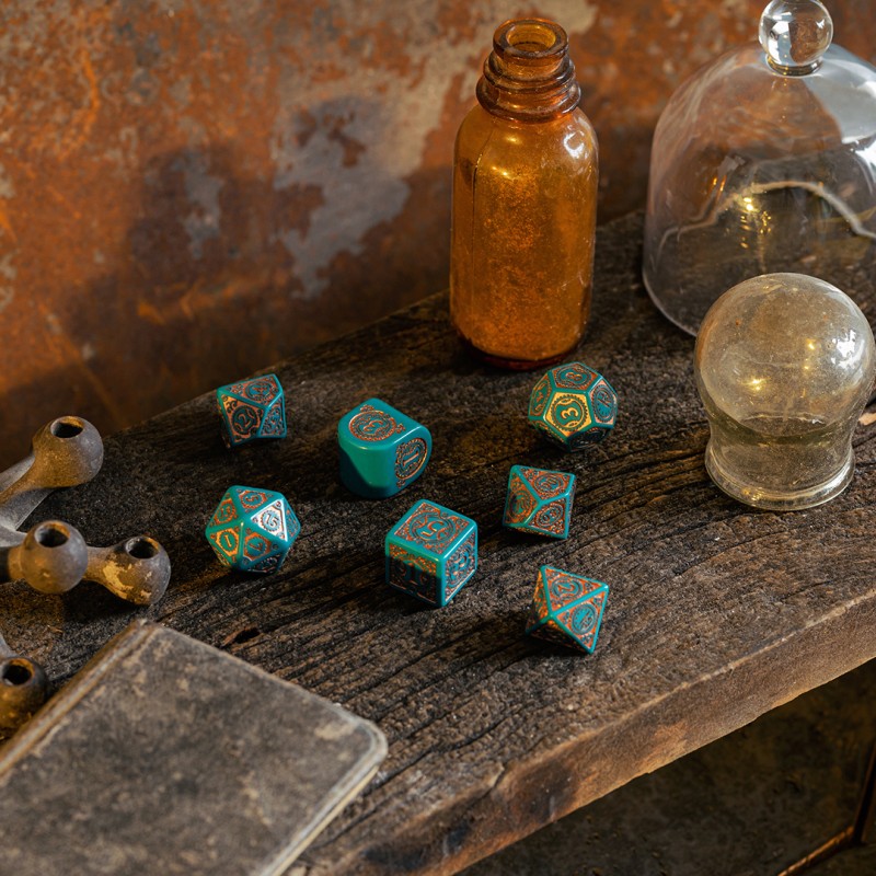 Steampunk Clockwork: Nautical Apparatus Modern Dice Set